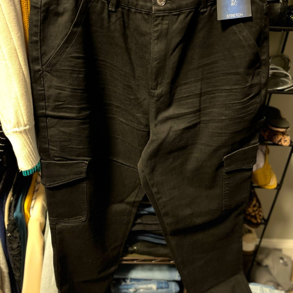 NY&CO High Waisted Cargo Ankle Jeans